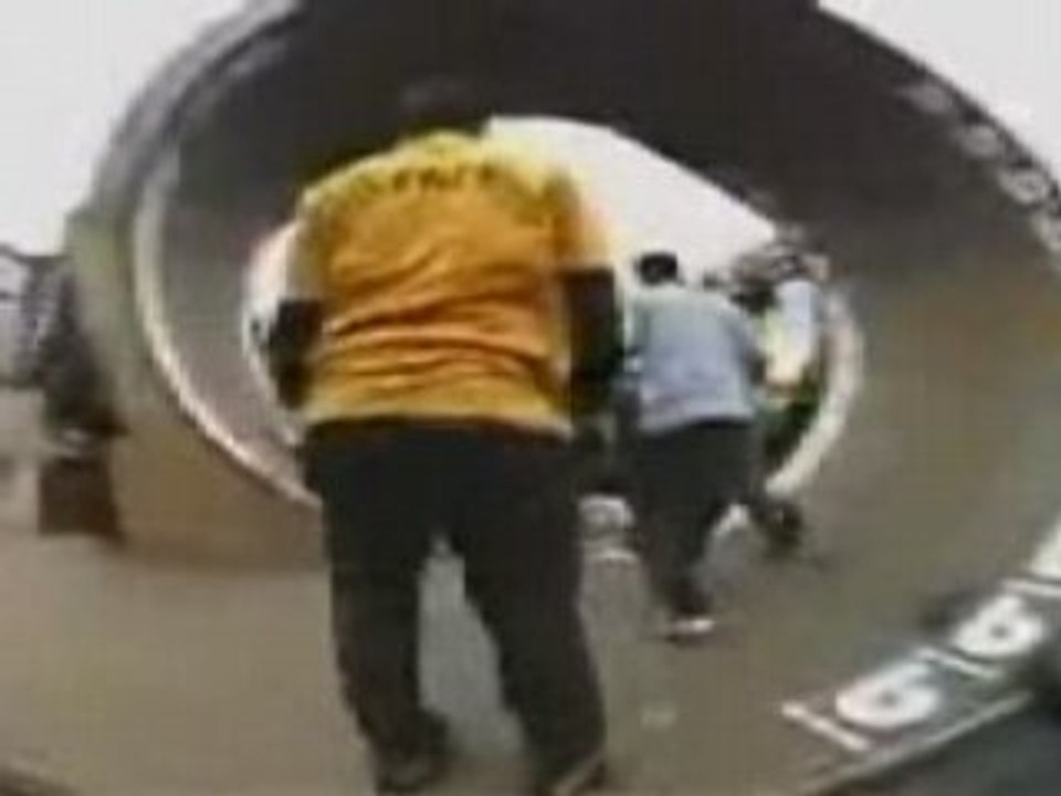 Mechante chute en skate