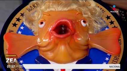 ¡Lanzan pez parlante con la cara de Donald Trump!