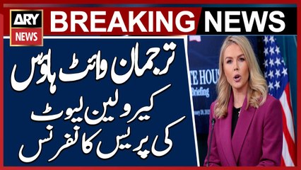 Washington: White House Spokesperson Karoline Leavitt Press Conference