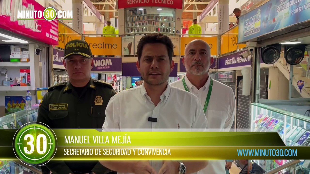 Más de 500 celulares inspeccionados en operativo contra el hurto en el centro de Medellín 