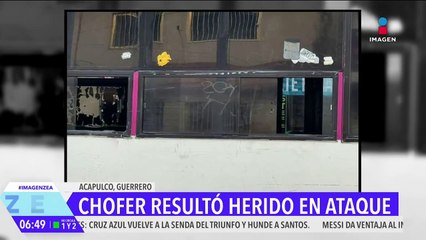 Atacan a balazos a chofer de transporte público en Acapulco, Guerrero