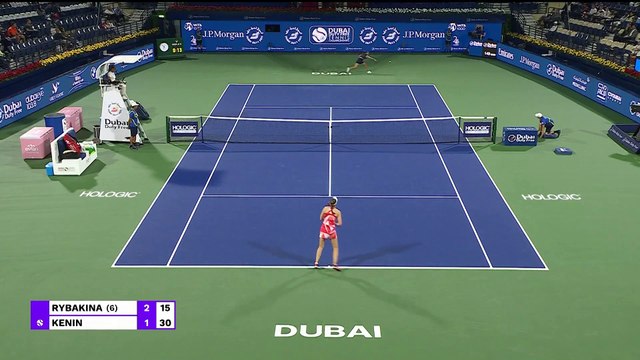 Rybakina eases past Kenin into the semi-finals in Dubai