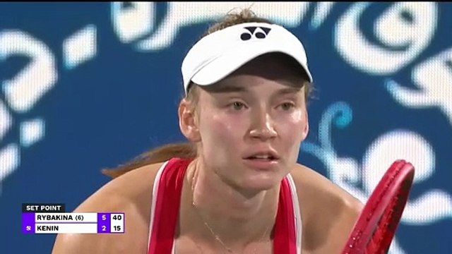 Rybakina eases past Kenin into the semi-finals in Dubai