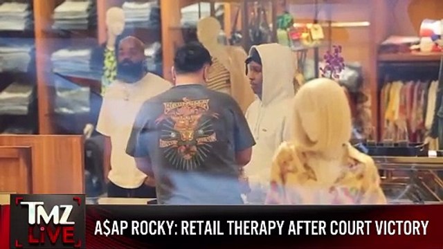 A$AP Rocky Seen Shopping in Beverly Hills, Likely for Birthday Girl Rihanna | TMZ Live