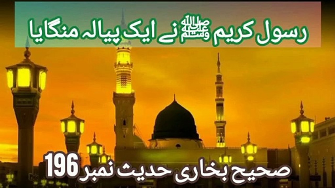 Sahih Bukhari Hadees No 196