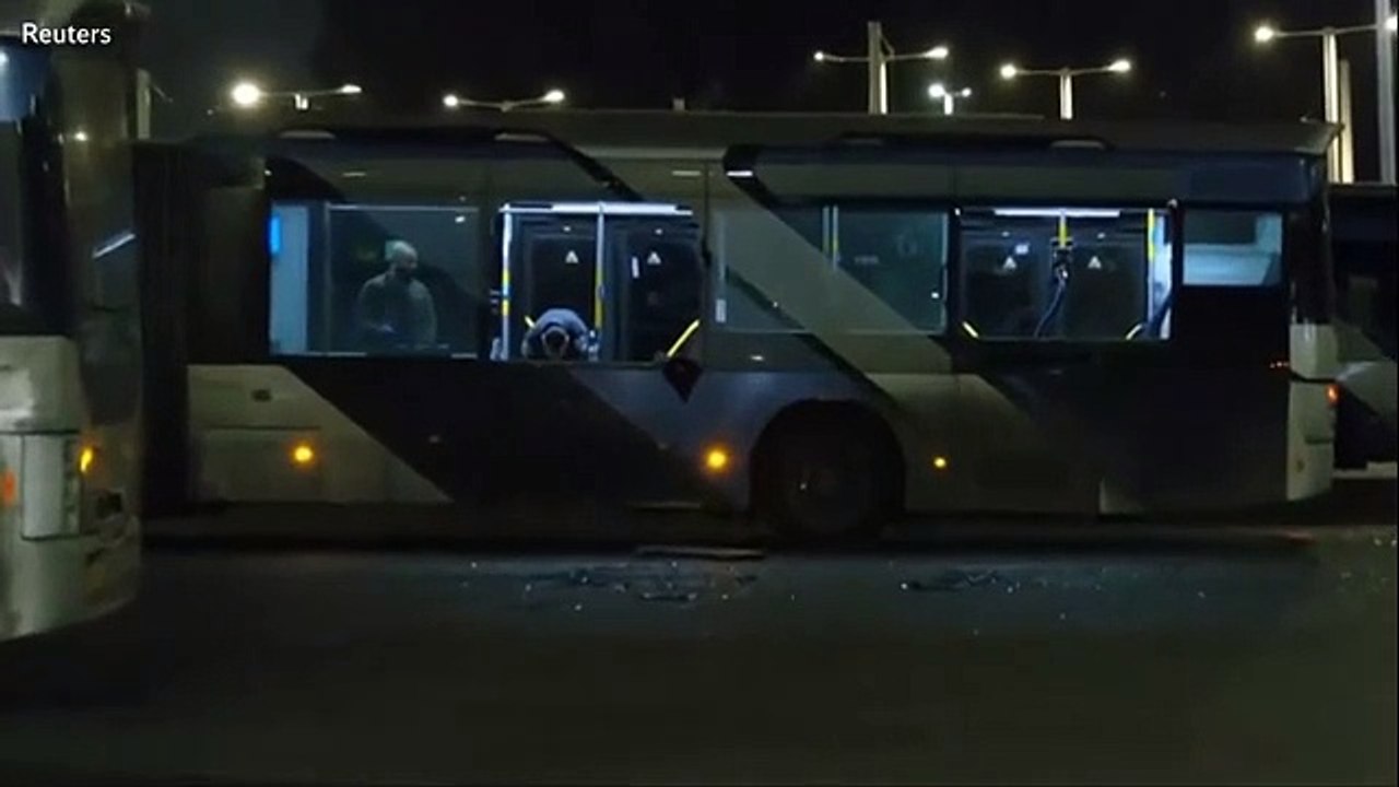 Israeli authorities scour bus after three explode in Tel Aviv