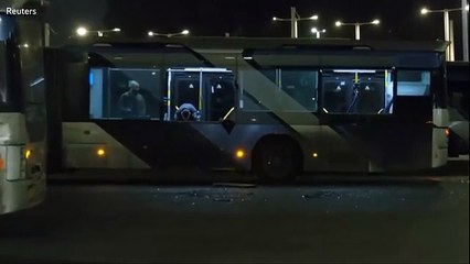 Israeli authorities scour bus after three explode in Tel Aviv