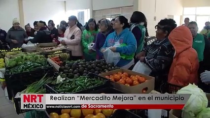 Realizan “Mercadito Mejora” en el municipio de Sacramento