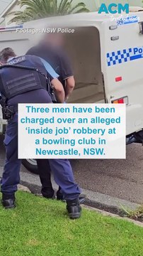 Three charged over 'inside job' armed robbery in Newcastle, NSW