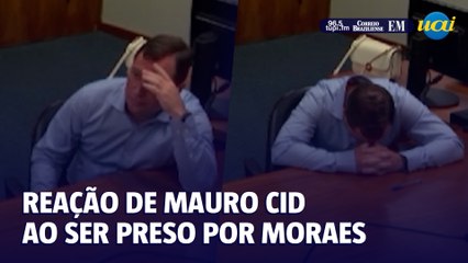 A reação de Mauro Cid ao receber ordem de prisão de Moraes