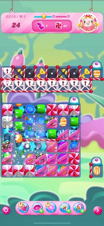 Candy Crush: 21/2 gameplay (level 6316)