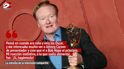 Conan O'Brien no quiere 'defraudar a América' en los Óscar
