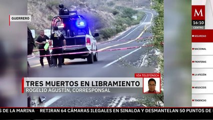 Abandonan los cuerpos de tres albañiles en libramiento de Guerrero