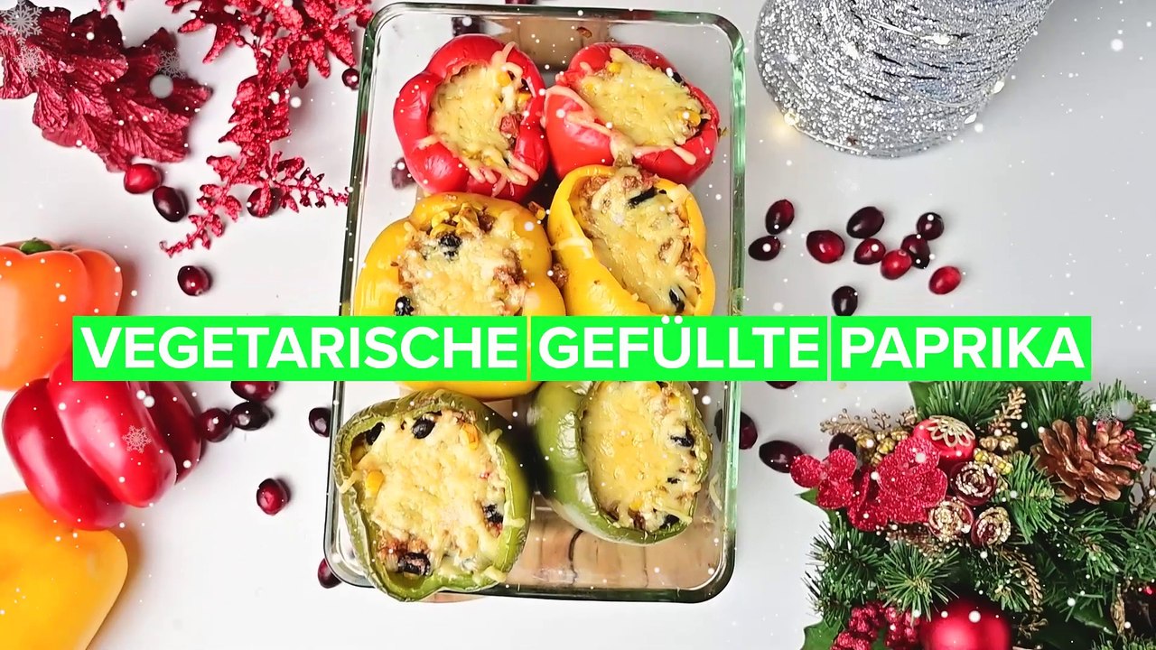 Weihnachtsleckereien: gefüllte Paprika