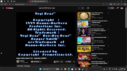 I Don't Suck at Gaming Episode 1 Yogi Bear (SNES)