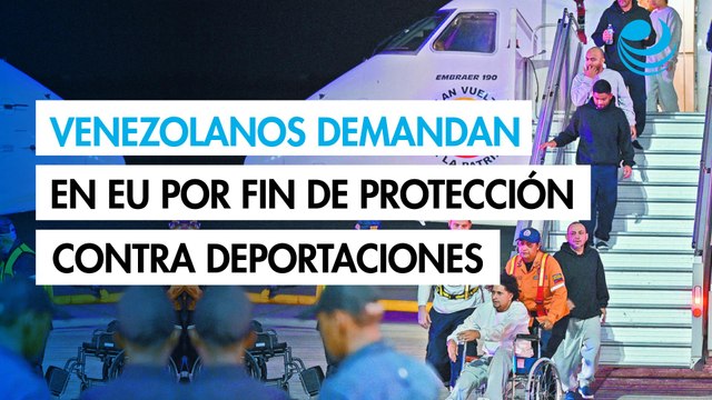 Venezolanos demandan en Estados Unidos por el fin de la protección contra deportaciones