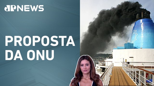 Taxa sobre emissões marítimas divide países; Patrícia Costa analisa