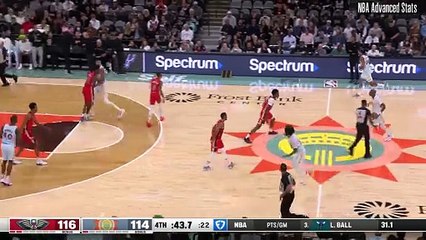 Victor Wembanyama Sinks a Deep 3 to Ice the Game for Spurs