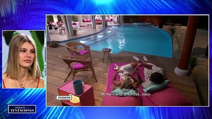 Andrea reacciona a las palabras de Borja con Alba sobre ella- “Nos ha vendido la moto a todas” - La isla de las tentaciones