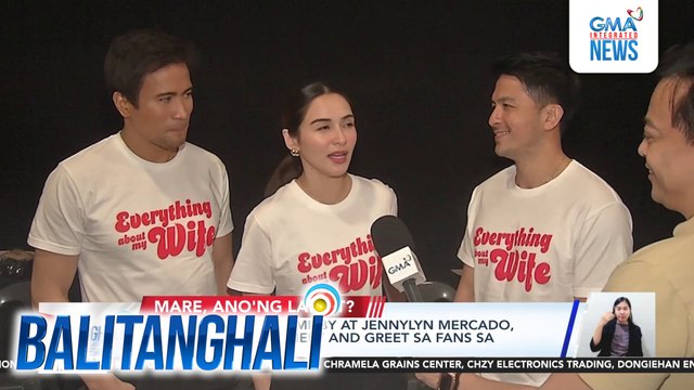 Dennis Trillo, Sam Milby at Jennylyn Mercado, game na nakipag-meet and greet sa fans sa isang mall show | Balitanghali