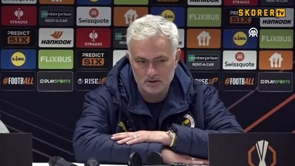 Jose Mourinho: Avrupa kupalarında Türkiye'yi temsil eden tek kulübüz