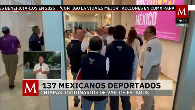 En Chiapas, aterriza un vuelo con 137 mexicanos deportados desde Estados Unidos