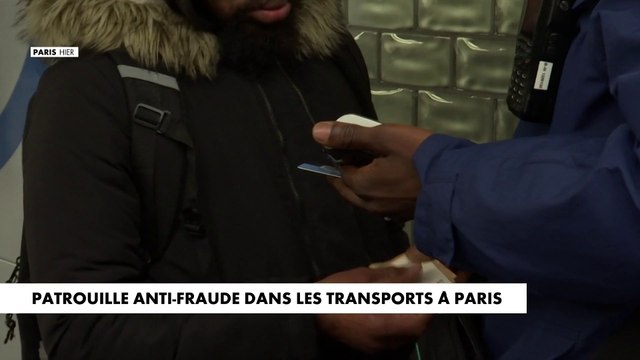 Patrouille anti-fraude dans les transports à Paris