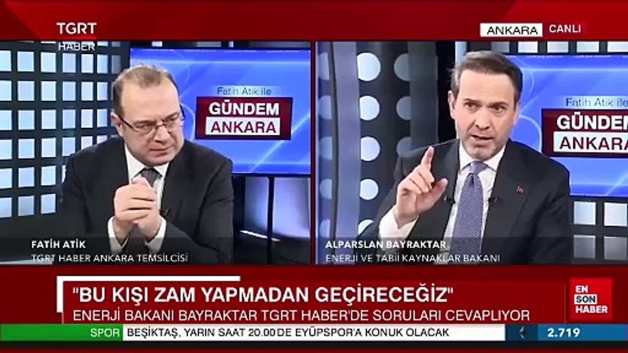 Alparslan Bayraktar: Elektrik ve doğalgaz nisana kadar zam yok