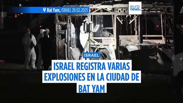 Varias explosiones en la ciudad israelí de Bat Yam en lo que podría ser un atentado terrorista según las autoridades
