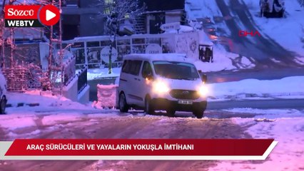 Küçükçekmece'de araç sürücüleri ve yayaların yokuşla imtihanı