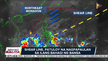 Shear line at amihan, nagpapaulan pa rin sa ibang bahagi ng bansa