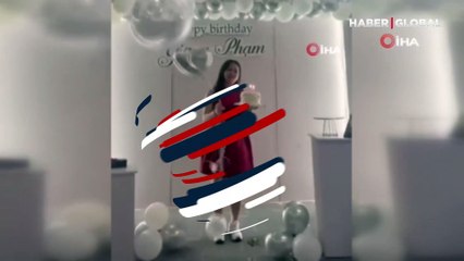 Vietnam'da doğum gününde elinde patlayan balon kadının yüzünü yaktı