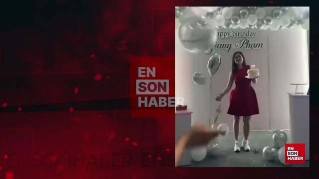 Vietnam'da doğum gününü kutlayan genç kızın yüzüne hidrojen balonu patladı