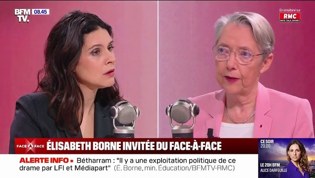 Des « fouilles inopinées de sacs » seront mises en place à partir du printemps pour tenter de lutter contre les violences à l’école ou aux abords des établissements scolaires, annonce la ministre de l’Education Elisabeth Borne - VIDEO