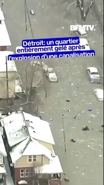 États-Unis: Un quartier de Détroit complètement gelé après l'explosion d'une canalisation
