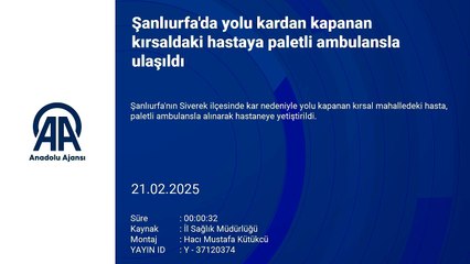 Hastaya paletli ambulansla ulaştılar