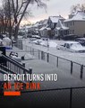 Detroit Turns into an Ice Rink