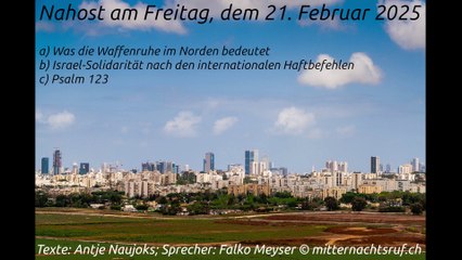 Nahost am Freitag, dem 21. Februar 2025