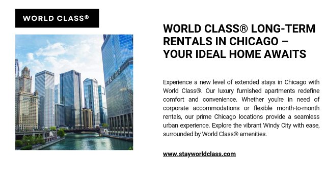 World Class® Long-Term Rentals in Chicago – Your Ideal Home Awaits