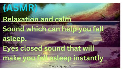 ASMR for Those Who Want a Good Night's Sleep Right Now 😪 100% of You Will Sleep