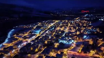 Beyaz örtüyle kaplanan Tunceli'den masal gibi görüntüler