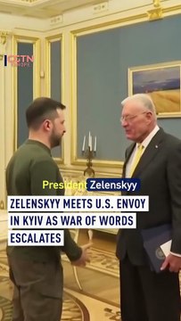 Zelenskyy meets U.S. envoy in Kyiv as war of words escalates