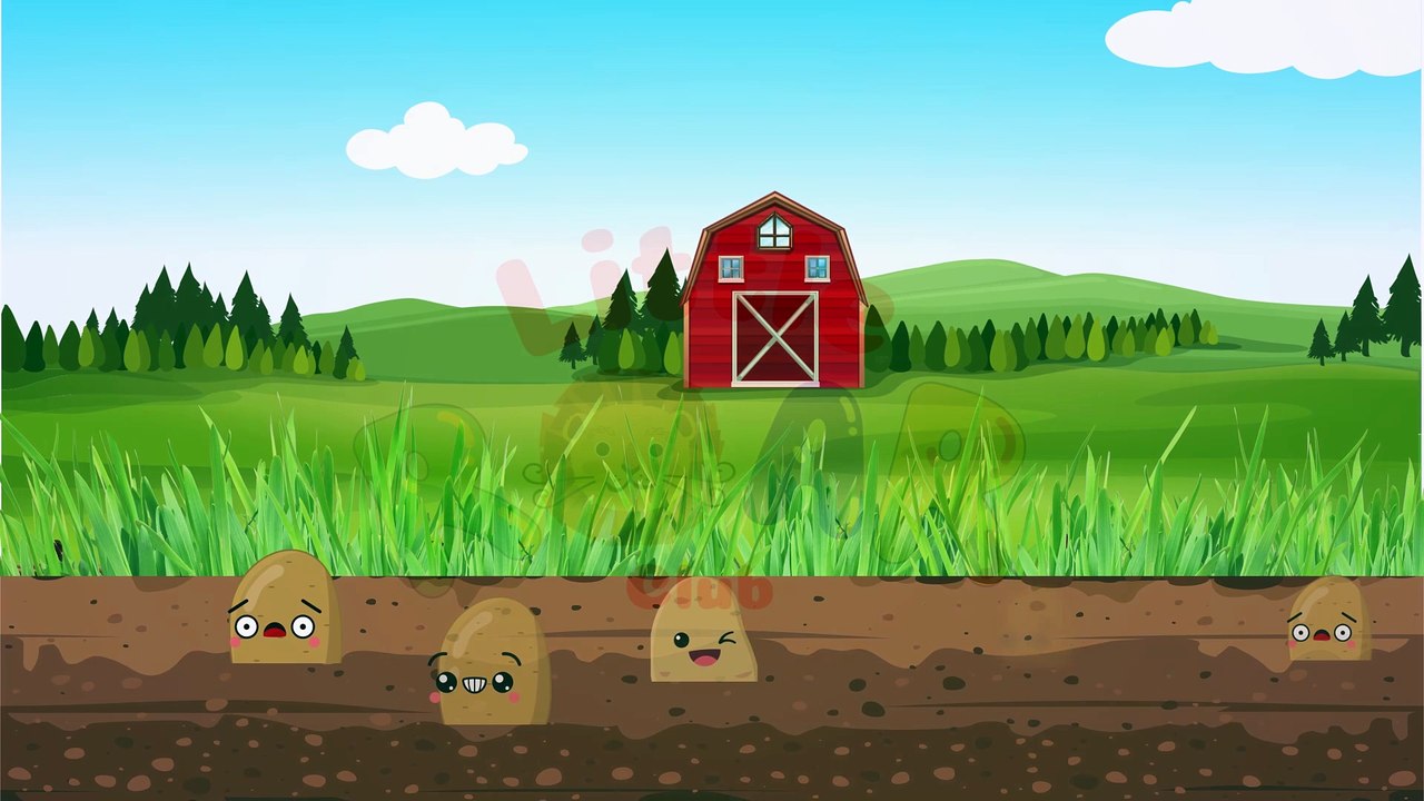 FIVE LITTLE POTATOES POPPED OUT OF THE MUD | FIVE LITTLE POTATOES | #kidseducation #nurseryrhymes