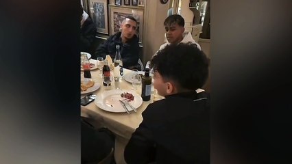 Yamal a Milano, cena con Baby Gang: il video è virale