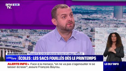 Violence à l'école: Élisabeth Borne souhaite des "fouilles" inopinées des sacs des élèves à partir du printemps