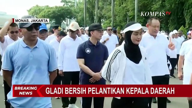 Pramono, Ahmad Luthfi hingga Khofifah Ikuti Gladi Bersih Pelantikan, Baris Berbaris di Monas!