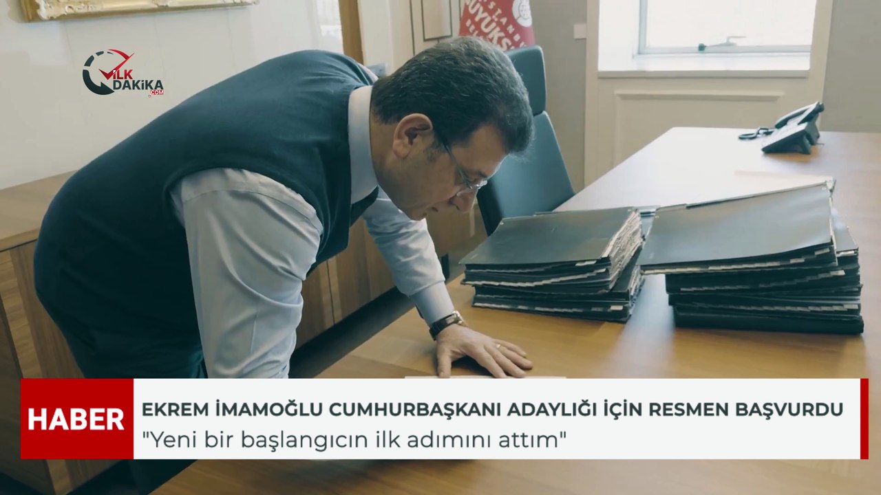 Ekrem İmamoğlu, CHP’nin Cumhurbaşkanı Adayı Olmak İçin Resmi Başvurusunu Yaptı!