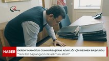 Ekrem İmamoğlu, CHP’nin Cumhurbaşkanı Adayı Olmak İçin Resmi Başvurusunu Yaptı!