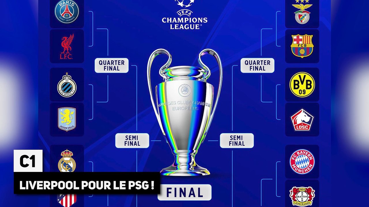 Ligue des Champions : ce sera PSG-Liverpool et Dortmund-Lille !