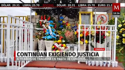 Familias de mina Pasta de Conchos continúan exigiendo justicia a 19 años de la tragedia